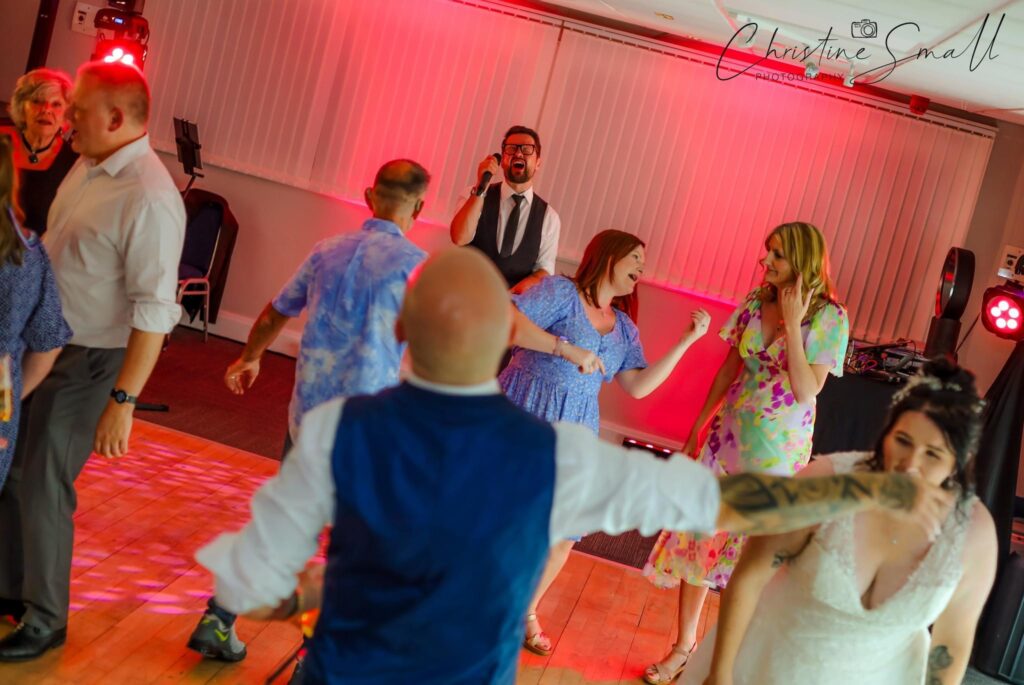 James Barlow Singing at Werneth Low Golf Club – Manchester Wedding Singer & DJ - James Barlow - Wedding Singer James Barlow performing live as a wedding singer at Werneth Low Golf Club in Hyde, Manchester, entertaining guests during the celebration
