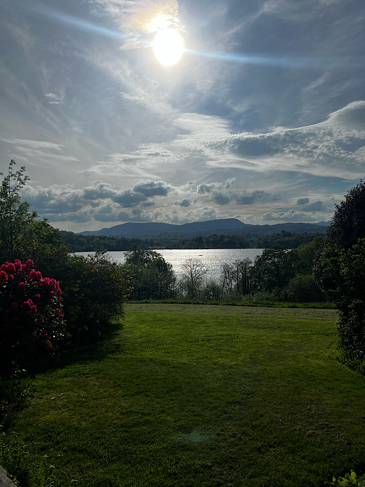 Scenic View at Cragwood Hall – Windermere, Lake District Wedding Venue - James Barlow - Wedding Singer Scenic view overlooking Windermere from Cragwood Hall in The Lake District, a stunning wedding venue surrounded by natural beauty