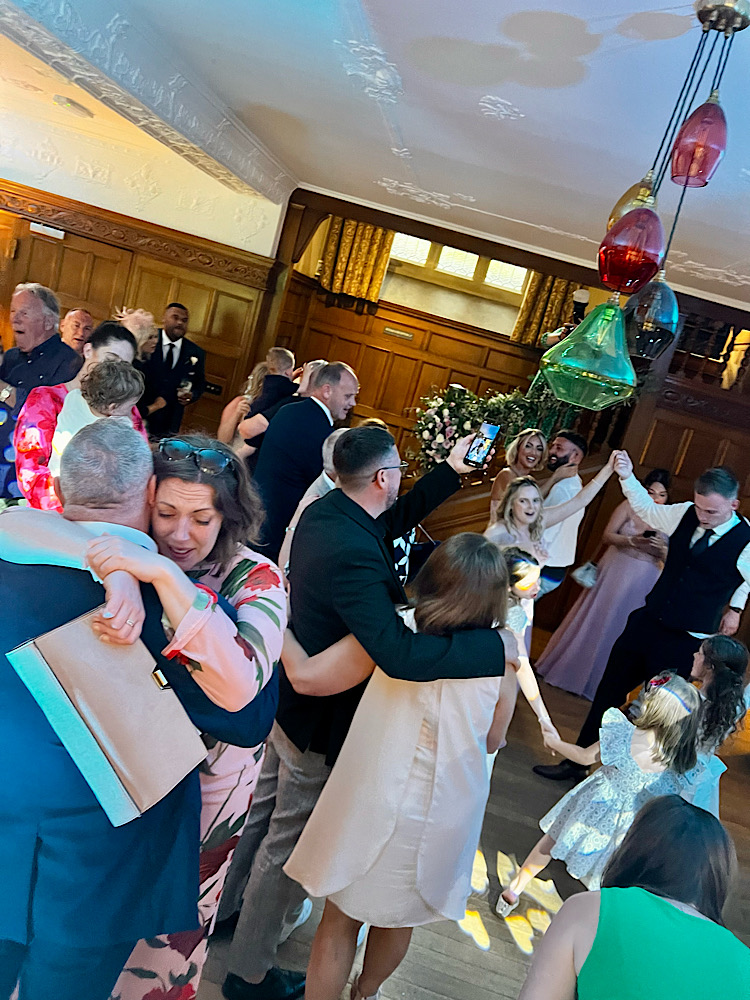 Wedding Reception – Cragwood Hall, Windermere, Lake District – DJ & Singer James Barlow - James Barlow - Wedding Singer Guests enjoying the wedding reception at Cragwood Hall in Windermere, The Lake District, with live music and DJ entertainment by James Barlow